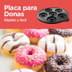 Invierte en la maquina mini donas Black and Decker y transforma tu cocina en una estación de delicias dulces con esta maquina 3 en 1 que conquistará todos los paladares.